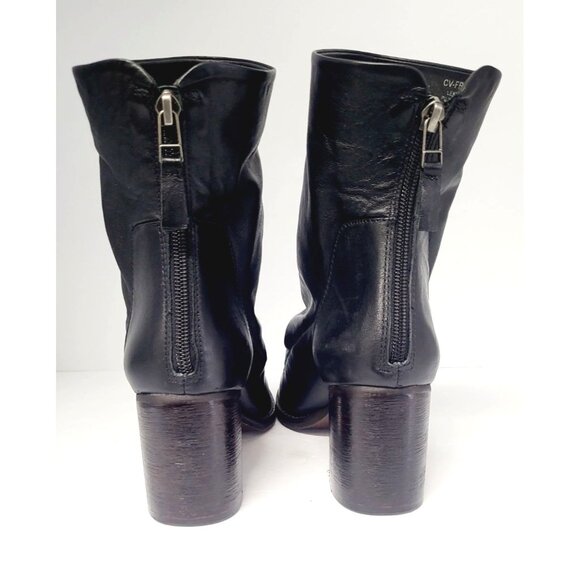 Chelsea‎ & Violet Freedom Black Block Heel Booties - Size 8 - Picture 2 of 7